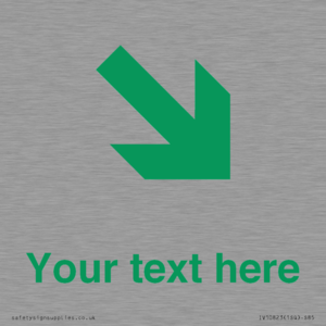 Custom Safe Condition inverse: Green Down right arrow